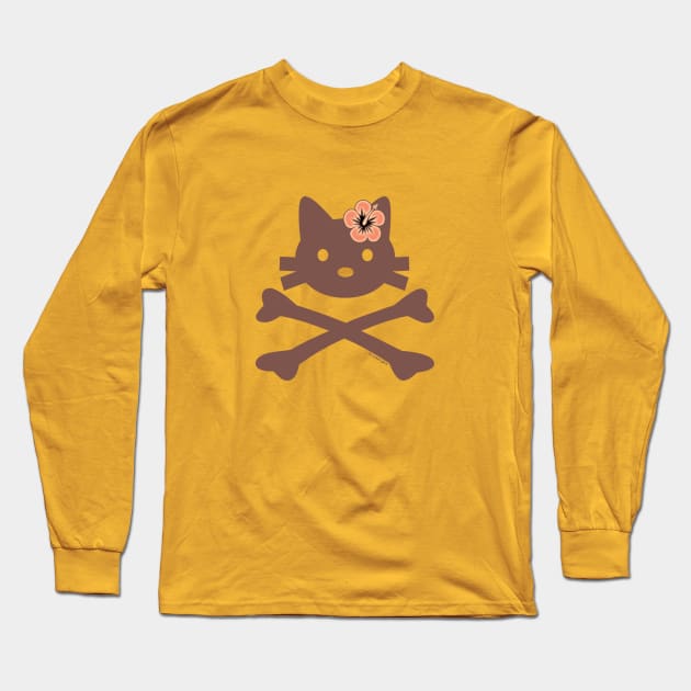 Kitty X-Bones Hawaii Long Sleeve T-Shirt by jrotem